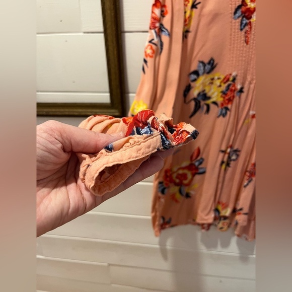 Old Navy Blush Floral Boho Blouse – Size XXL - Picture 7 of 11
